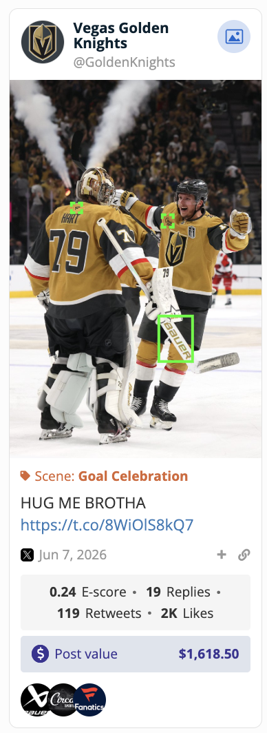 Vegas Golden Knights celebrating